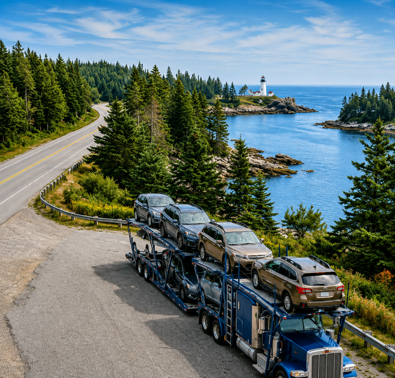 Coastal Maine car shipping delivery coordination