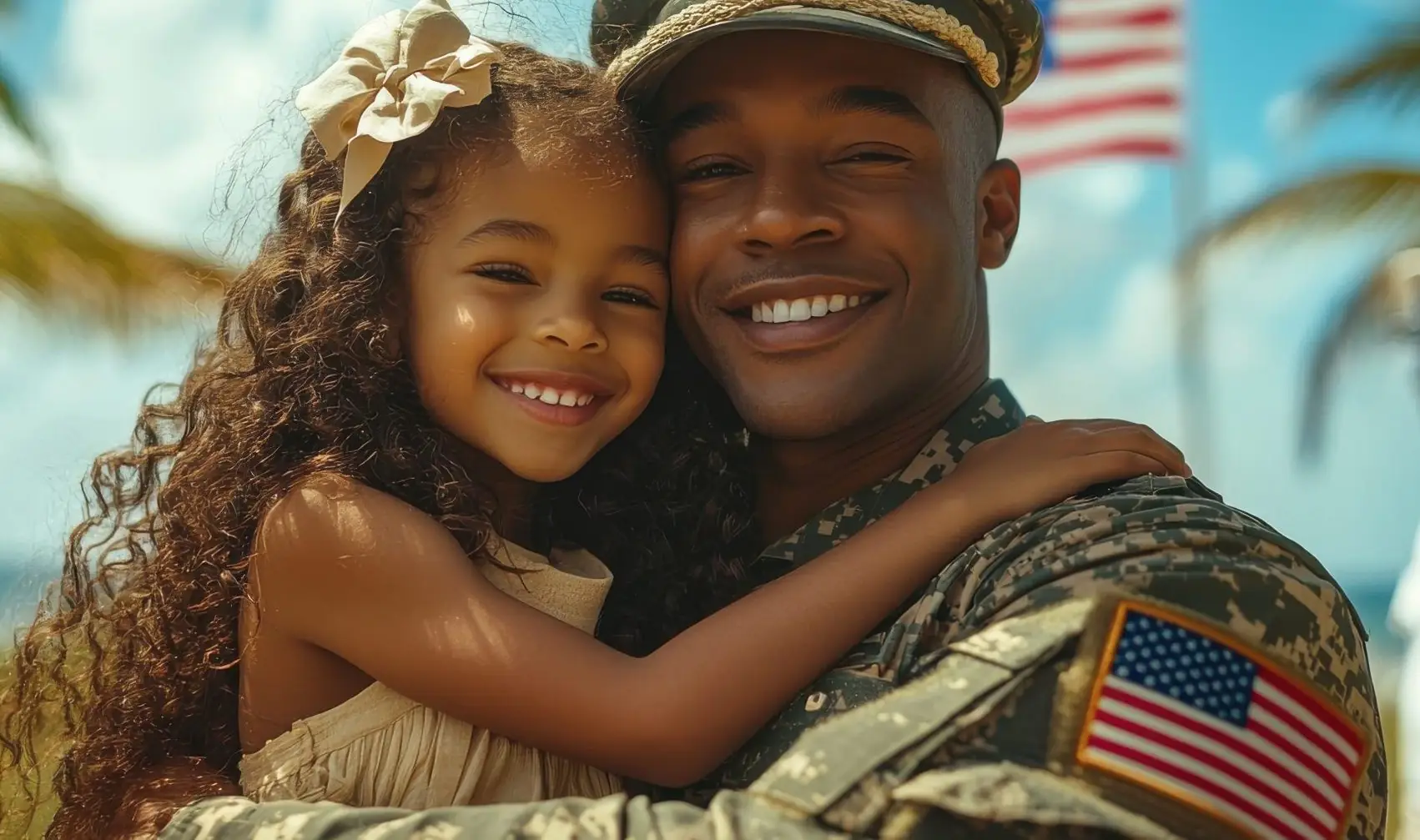 A mom comes home from deployment to see her son
